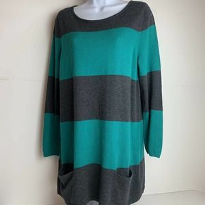 Caslon Pima Cotton striped Sweater